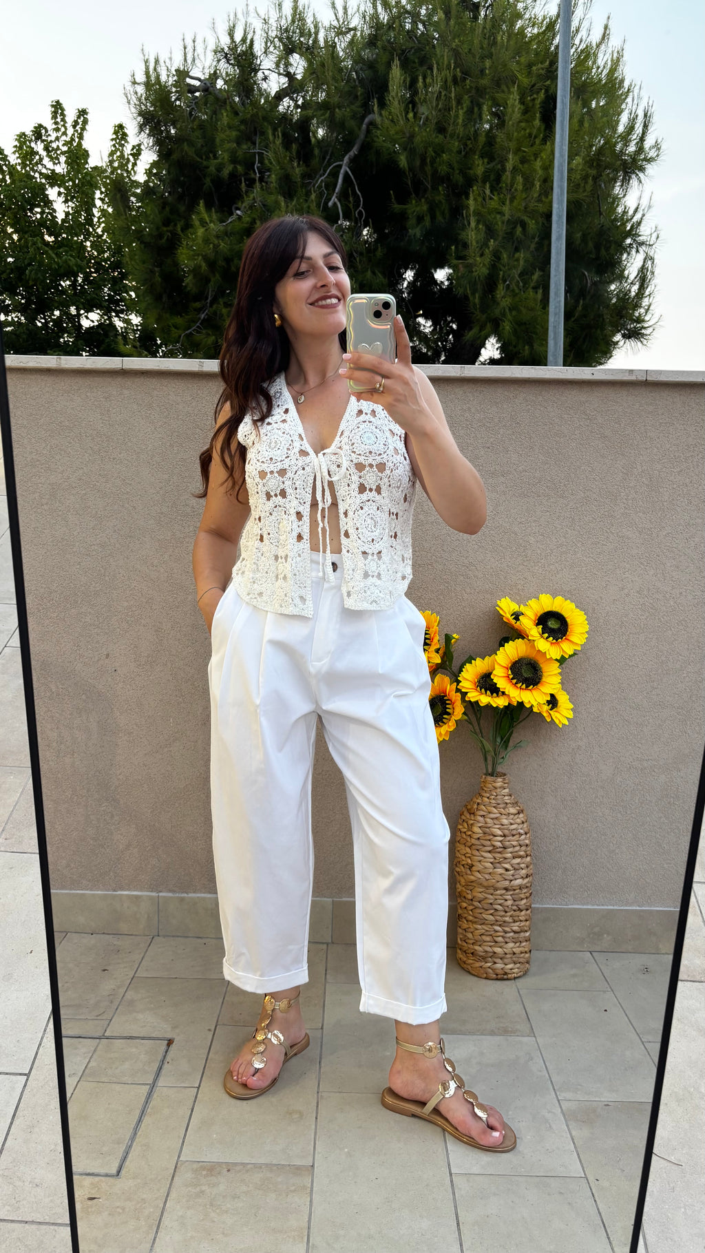 Gilet Crochet Paillettes