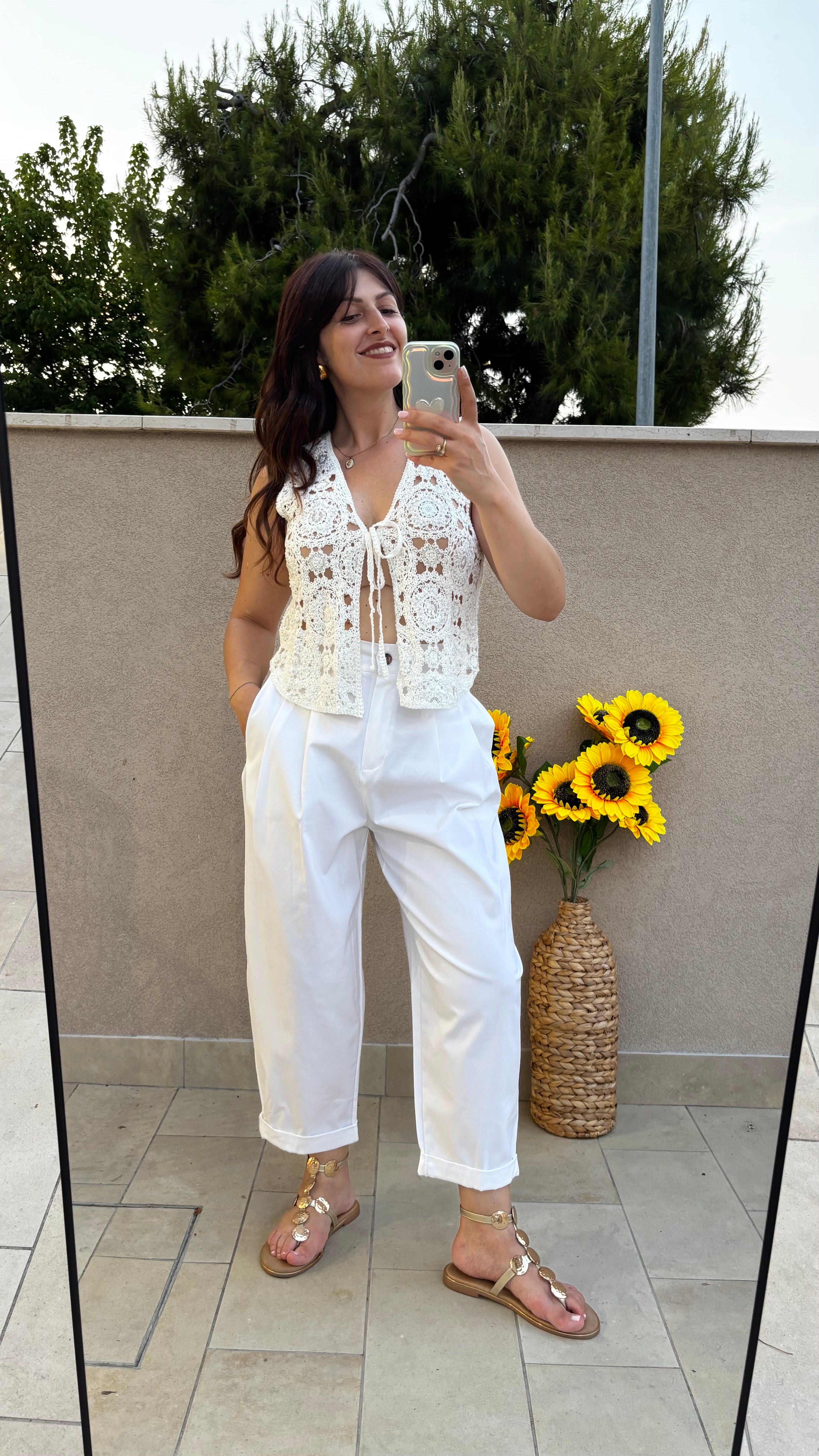 Gilet Crochet Paillettes