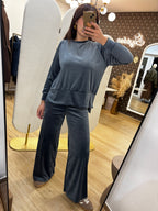 Tuta Sporty Chic Blu Avio
