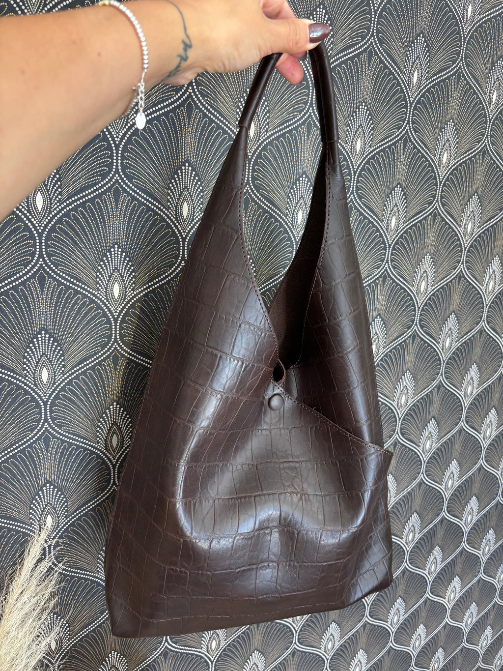 Borsa Hobo Cocco Cioccolato