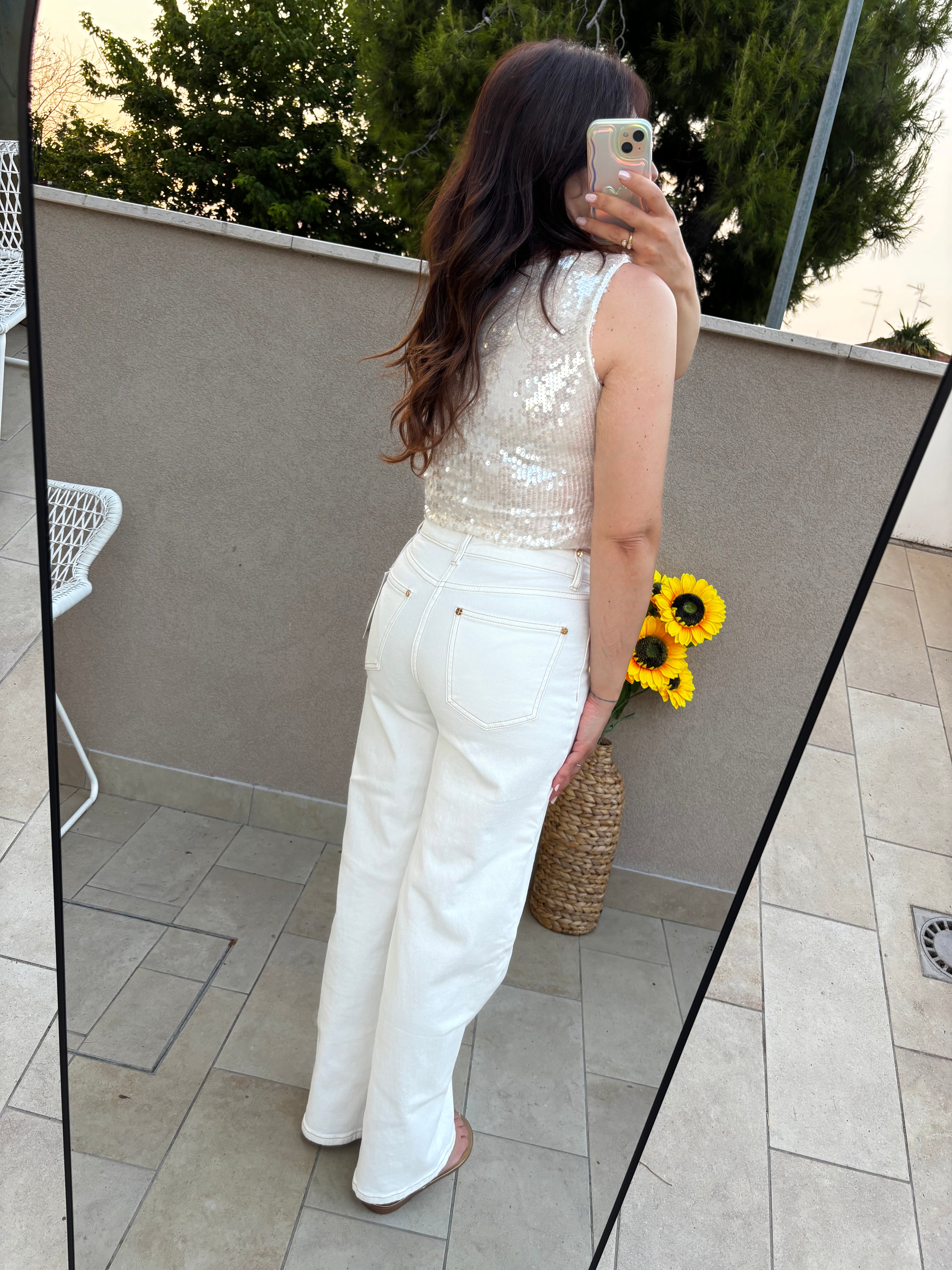 Top paillettes Luna