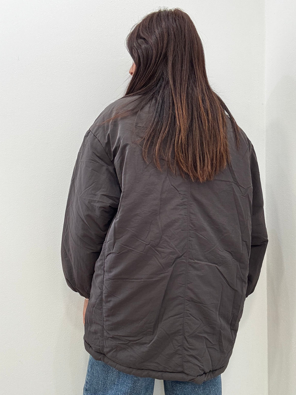 Giubbotto Imbottito Oversize Maxi Collo