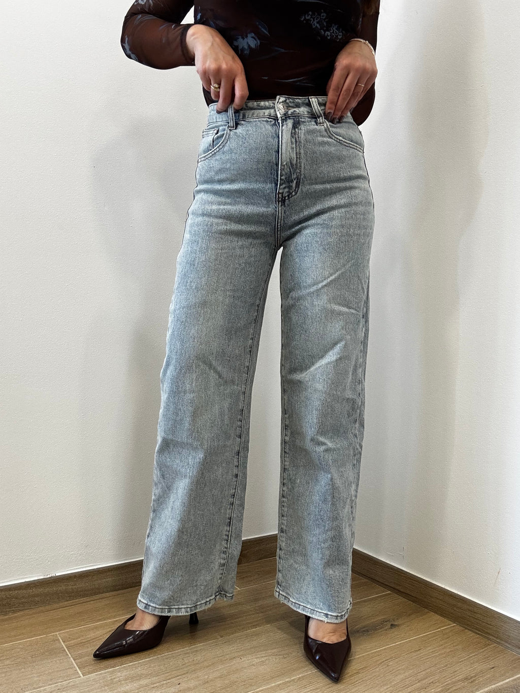 Denim Wide Leg dritto