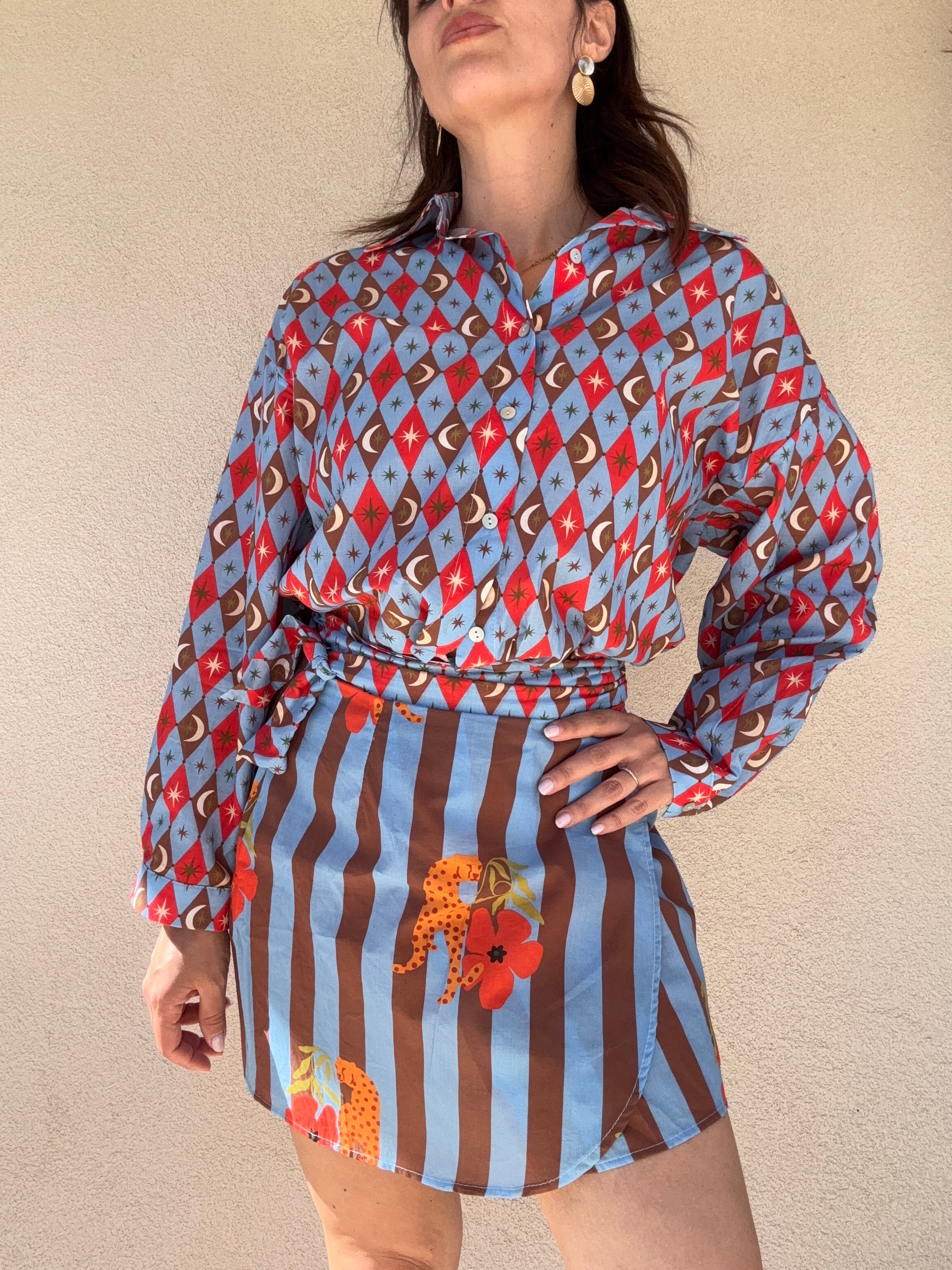 Camicia Vega fantasia rombi