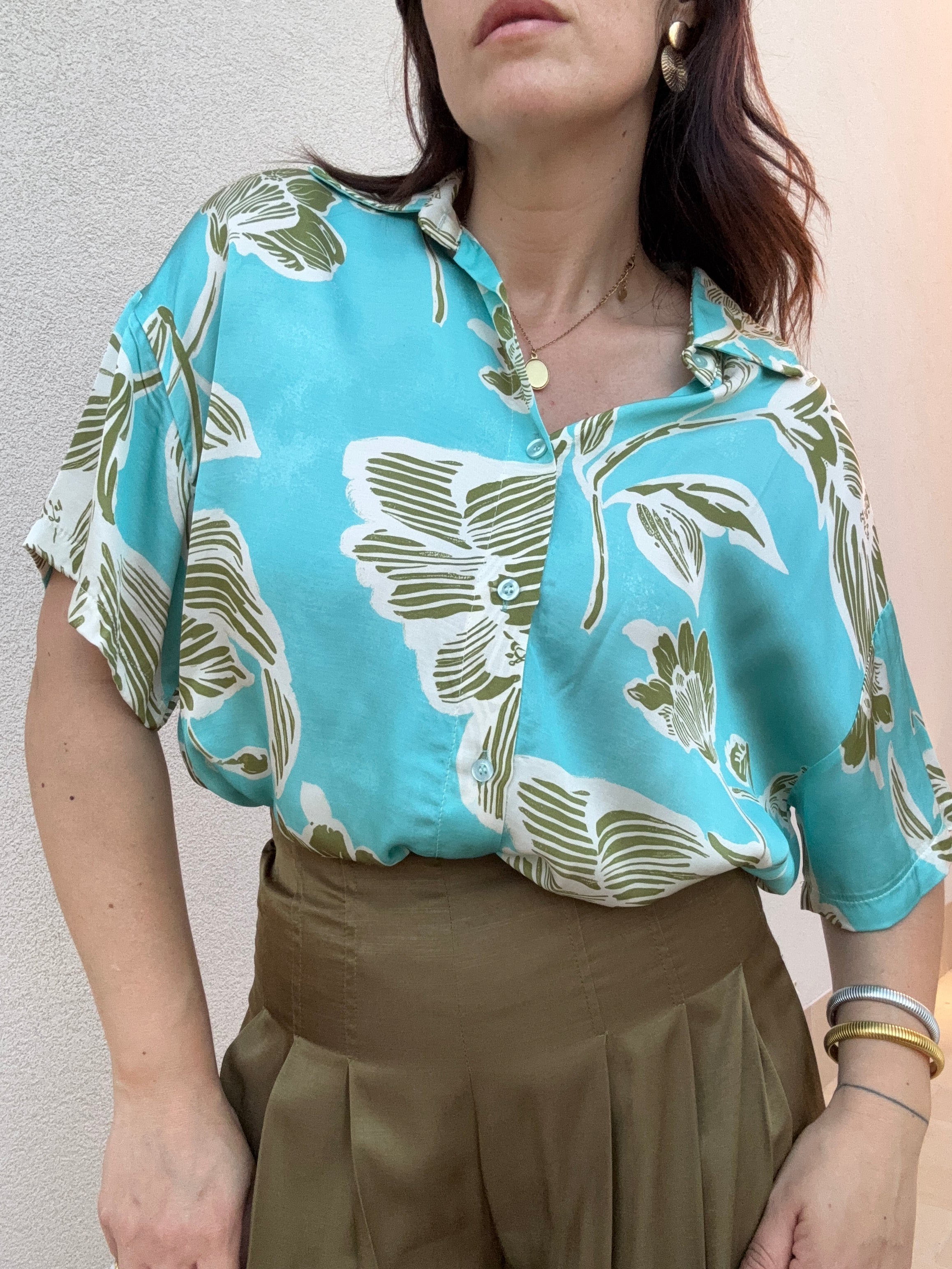 Camicia fantasia Acqua