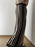 Pantalone Palazzo Tribal Stripe