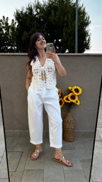 Pantalone cotone Lia