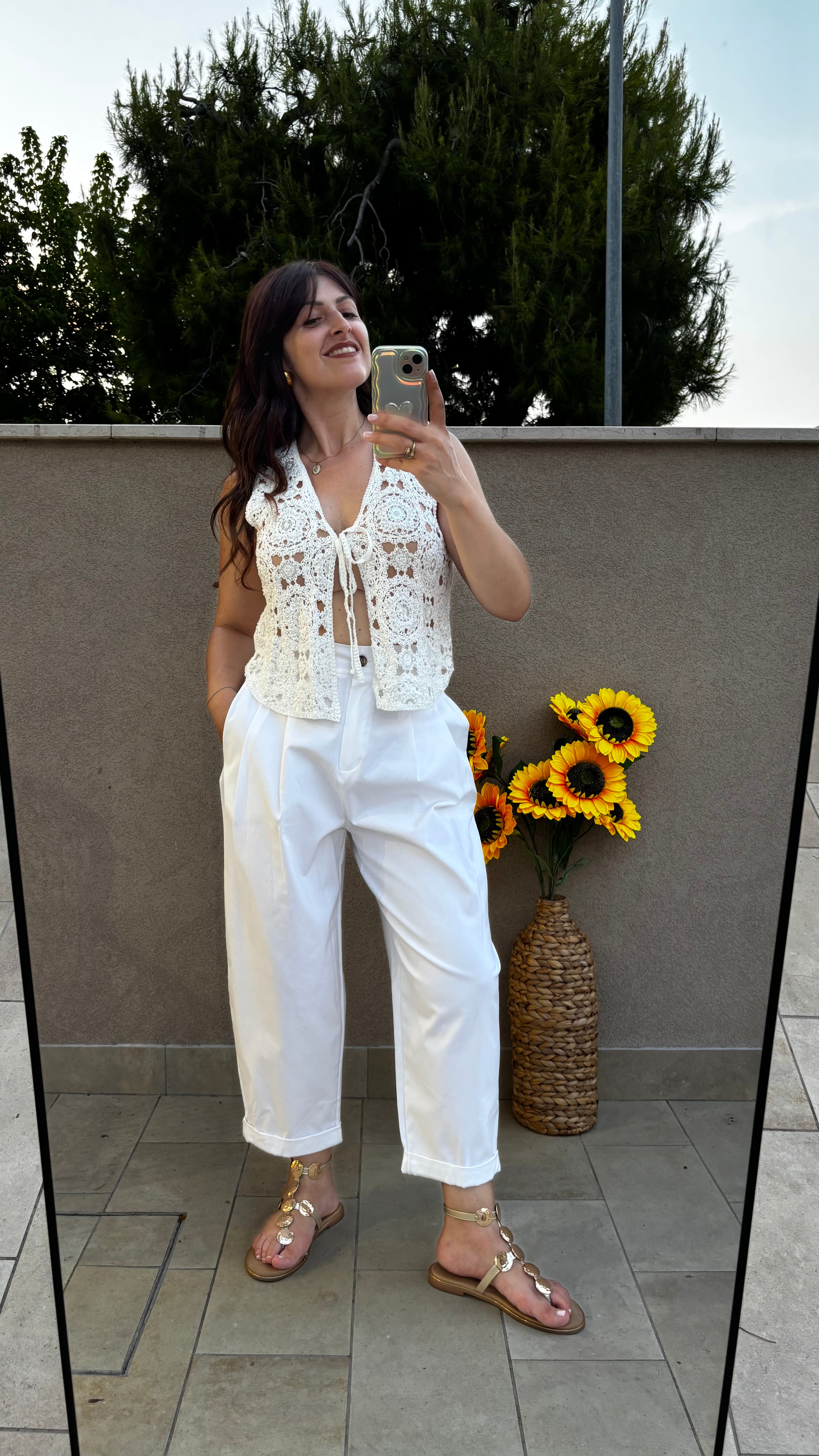 Pantalone cotone Lia
