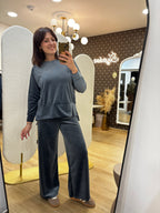 Tuta Sporty Chic Blu Avio