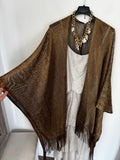 Kimono lurex con frange