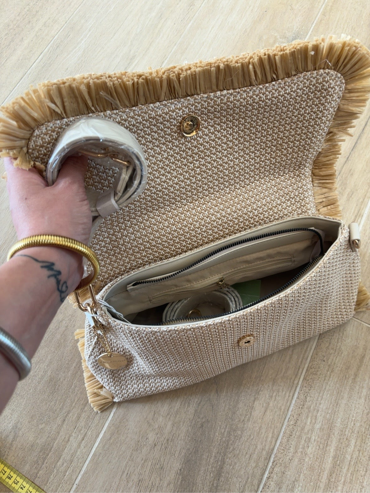 Pochette Rafia con Frange