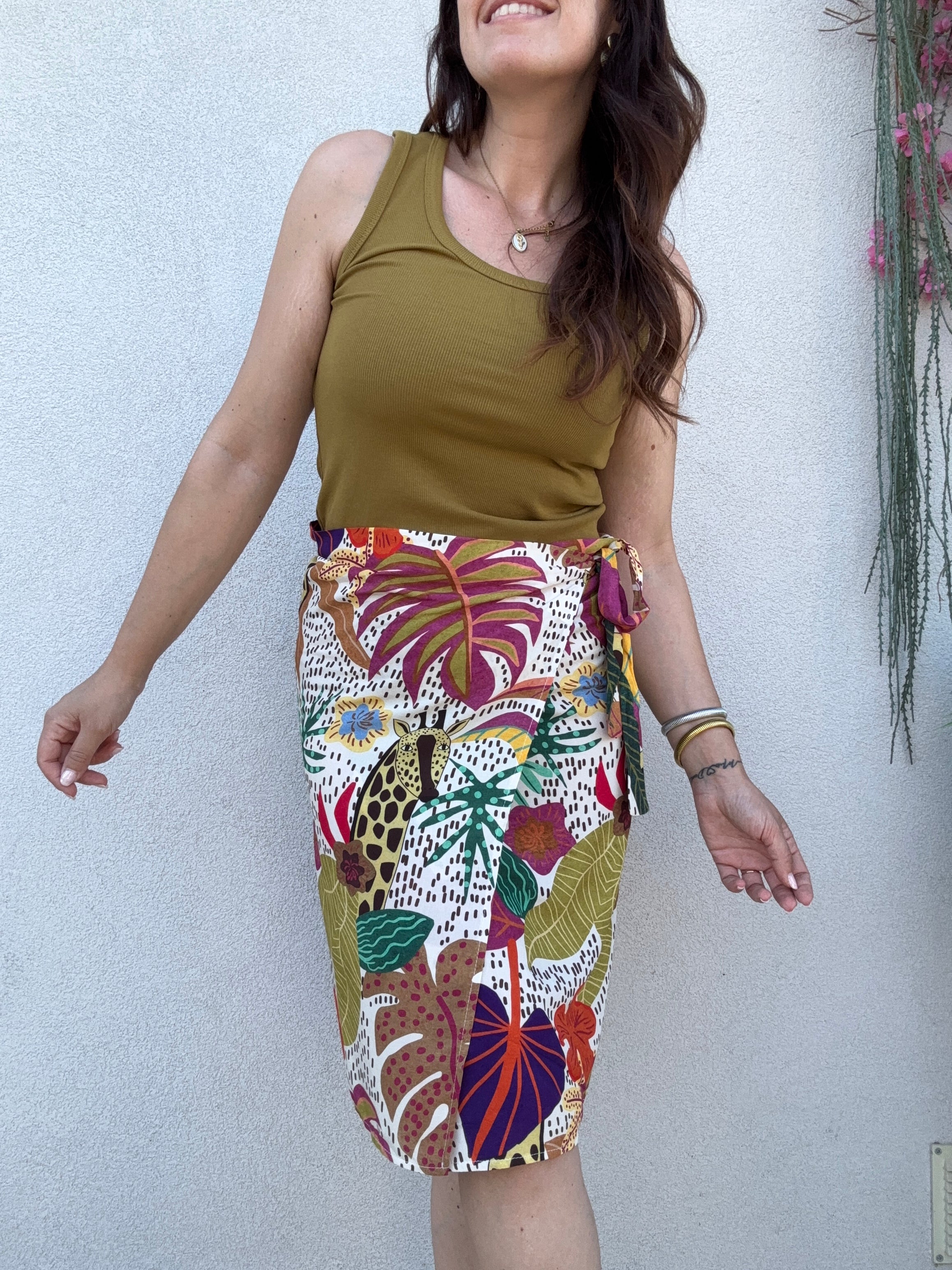 Gonna Pareo Midi Tropicale