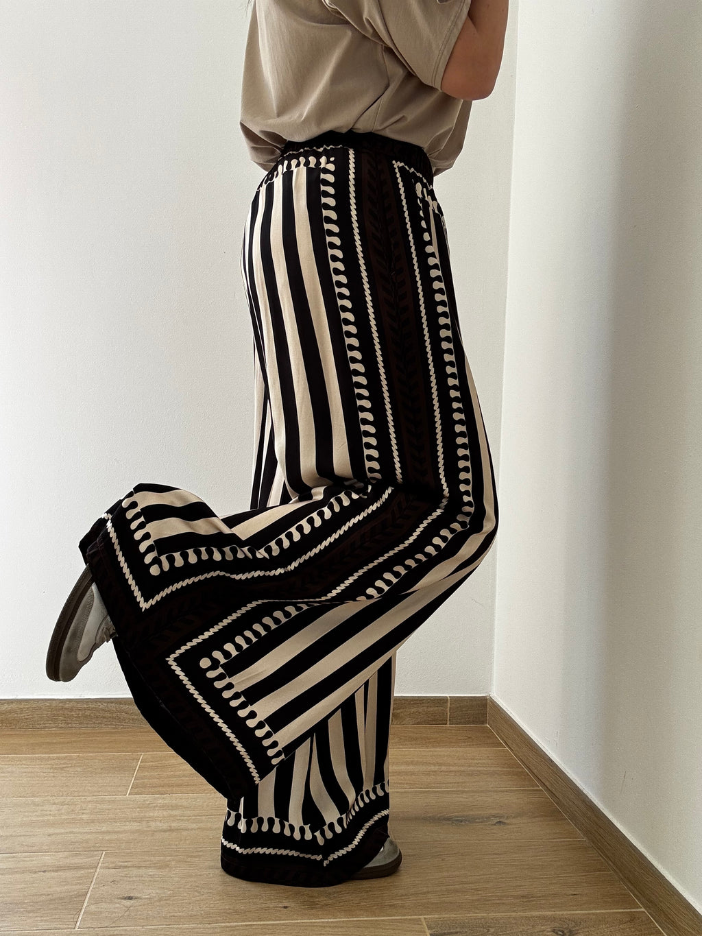 Pantalone Palazzo Tribal Stripe