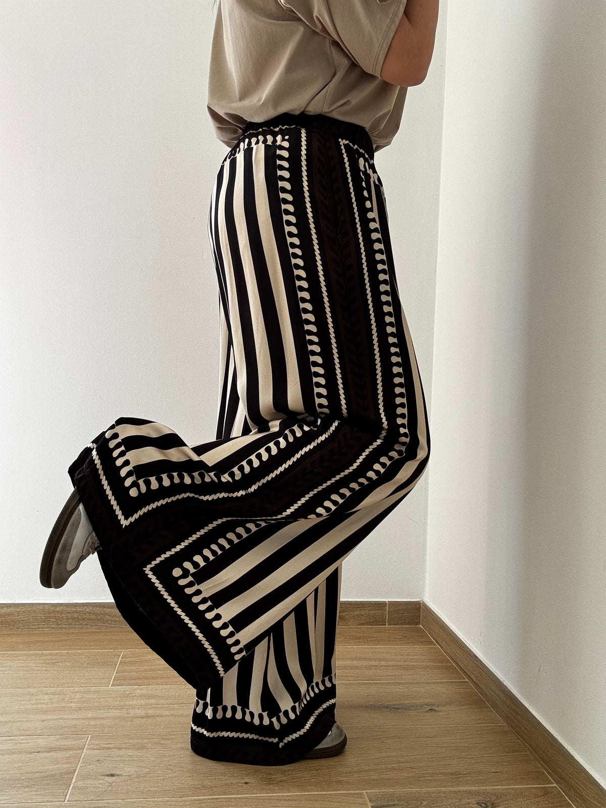 Pantalone Palazzo Tribal Stripe