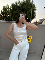 Top paillettes Luna