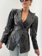 Blazer Croco Fondente