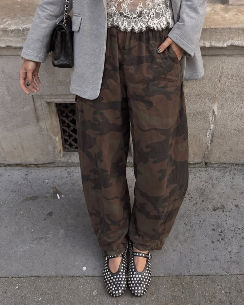 Pantalone my-d Gabardine Camouflage