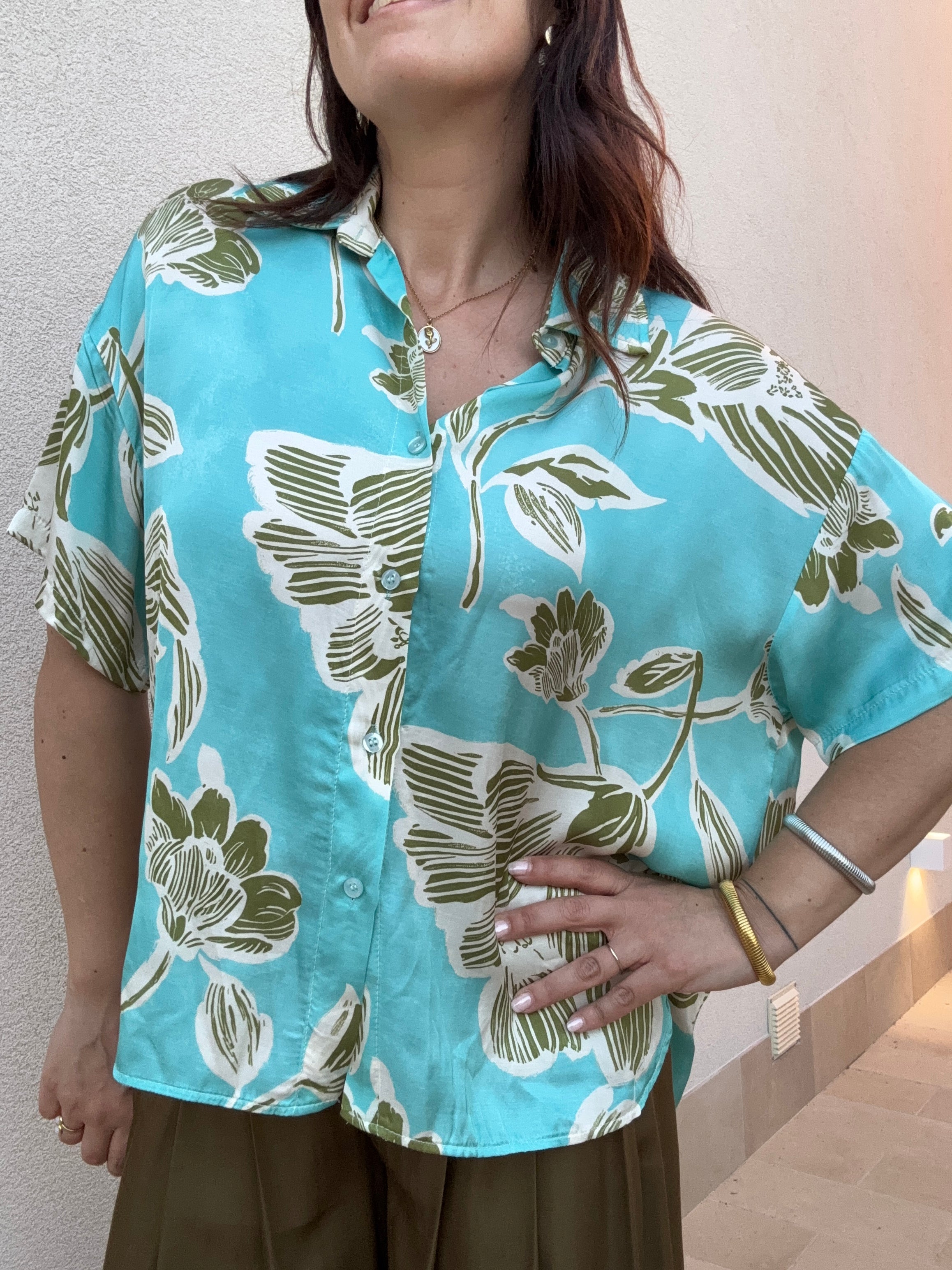 Camicia fantasia Acqua