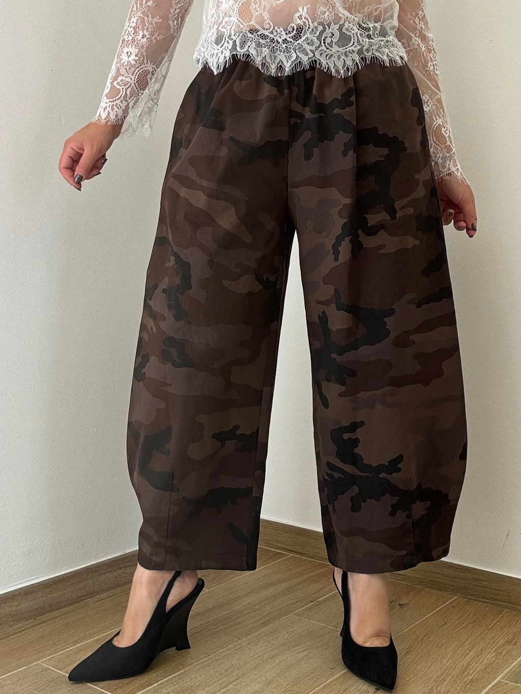 Pantalone my-d Gabardine Camouflage