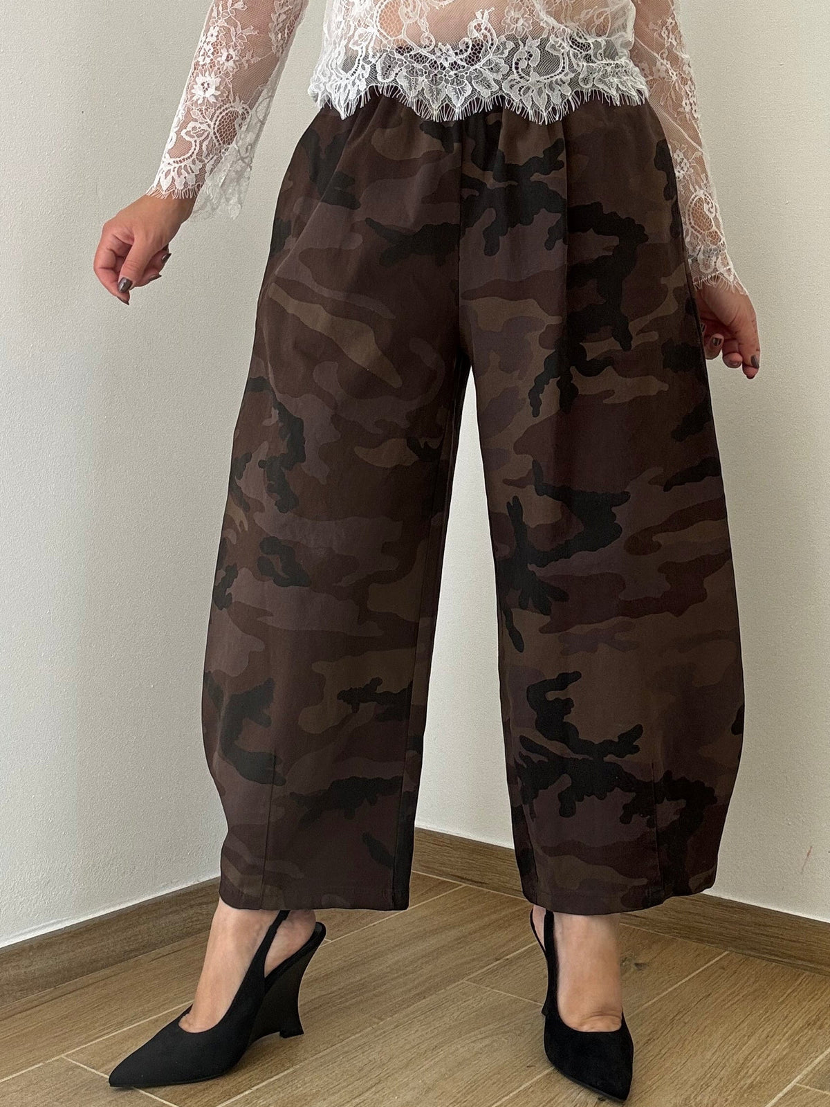 Pantalone my-d Gabardine Camouflage