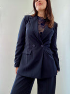 Tailleur Gessato Navy