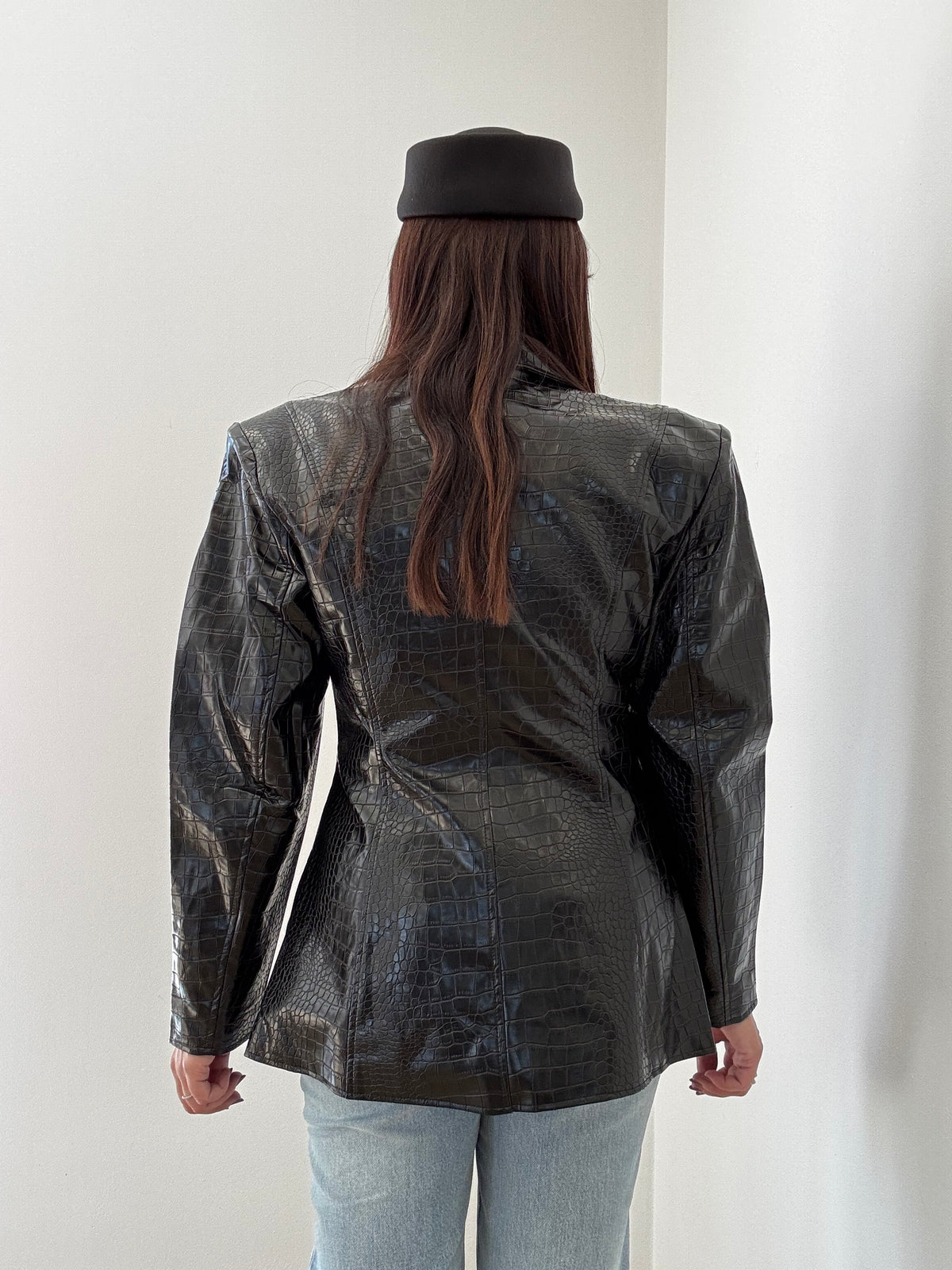 Blazer Croco Fondente