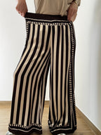 Pantalone Palazzo Tribal Stripe