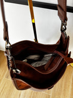 Borsa Hobo Effeto Camoscio