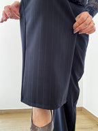 Tailleur Gessato Navy