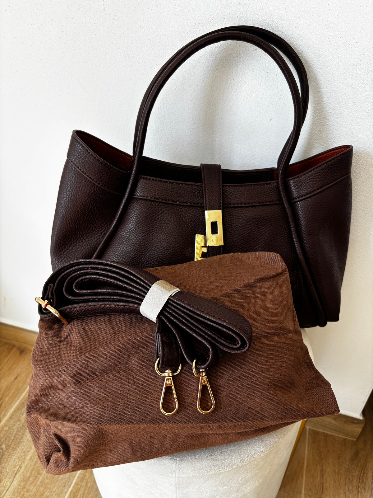 Borsa Tote Cioccolato