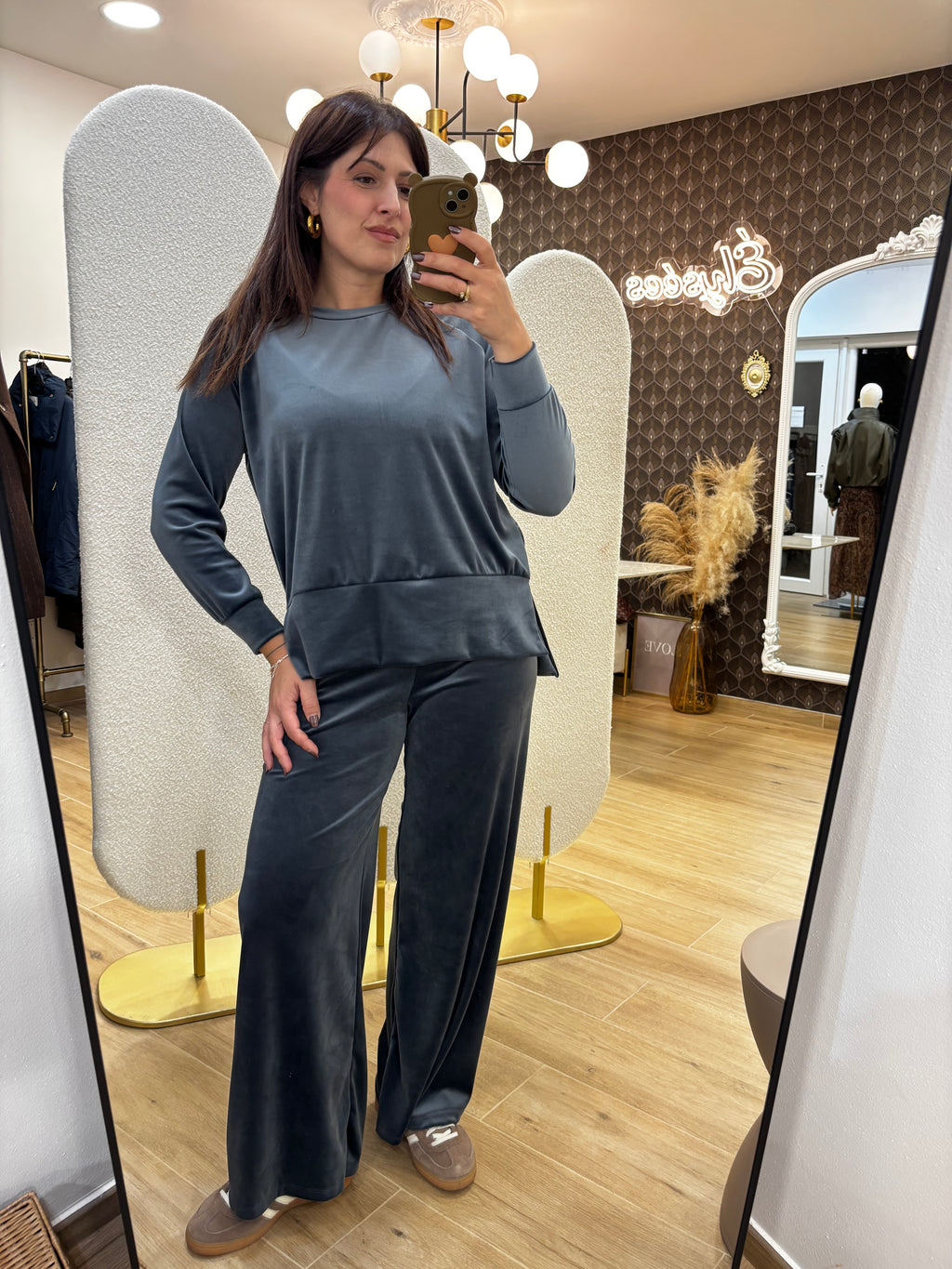 Tuta Sporty Chic Blu Avio