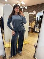 Tuta Sporty Chic Blu Avio