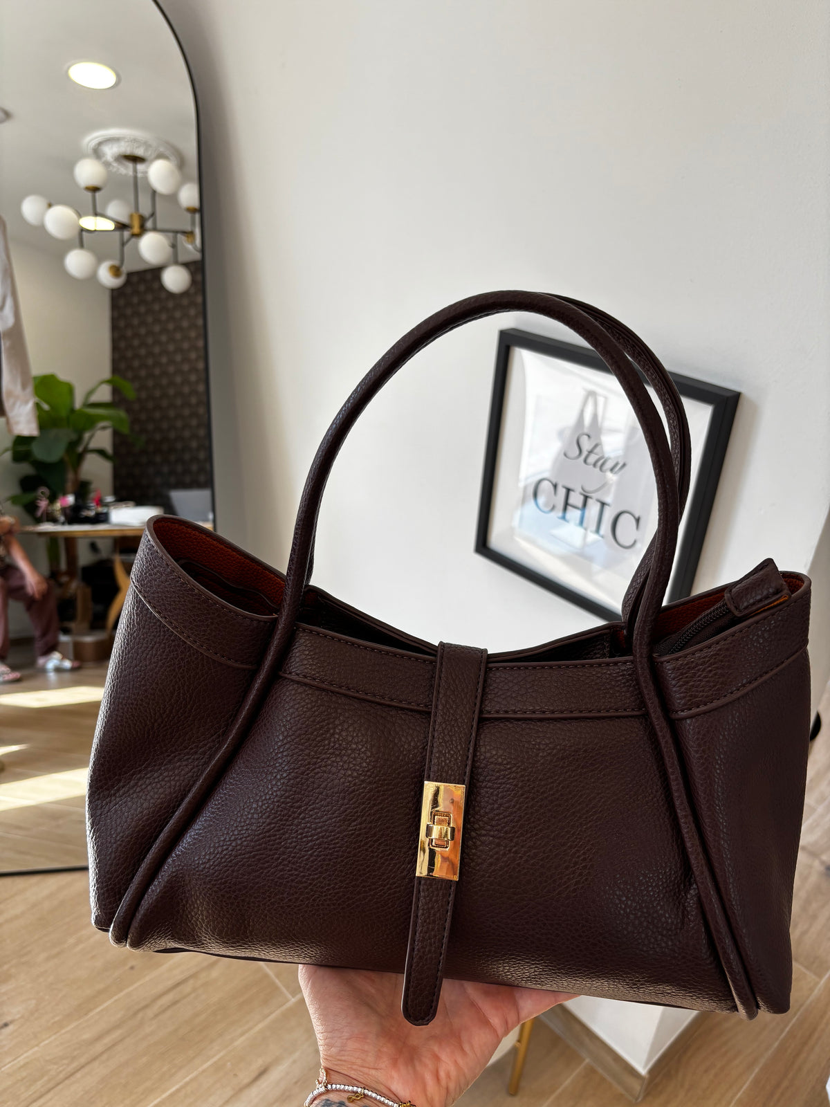 Borsa Tote Cioccolato