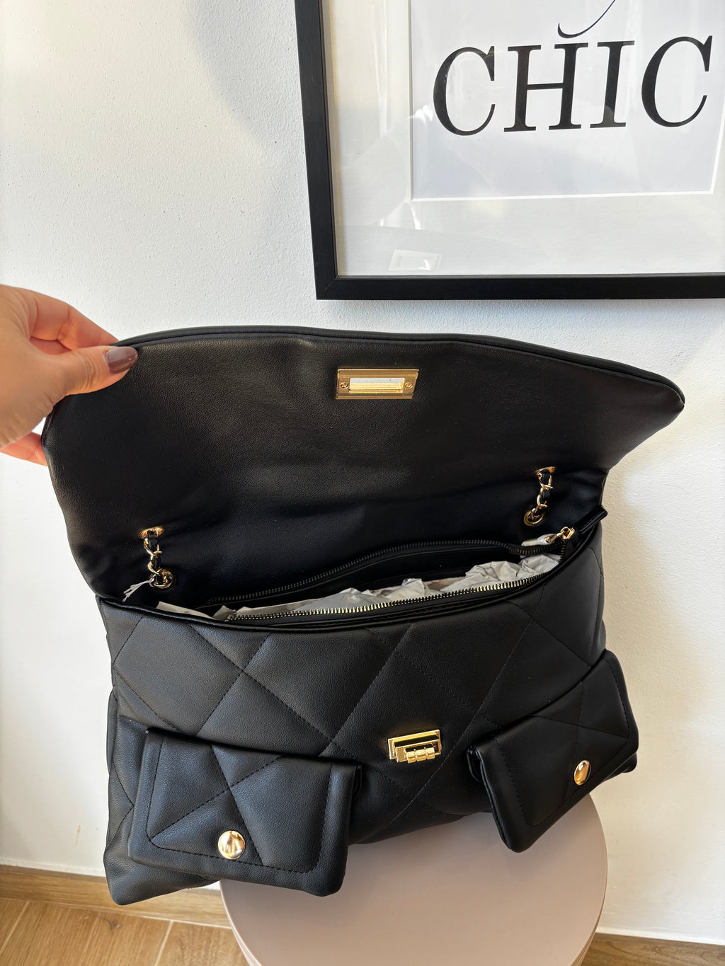 Borsa nera Maxi Quilted