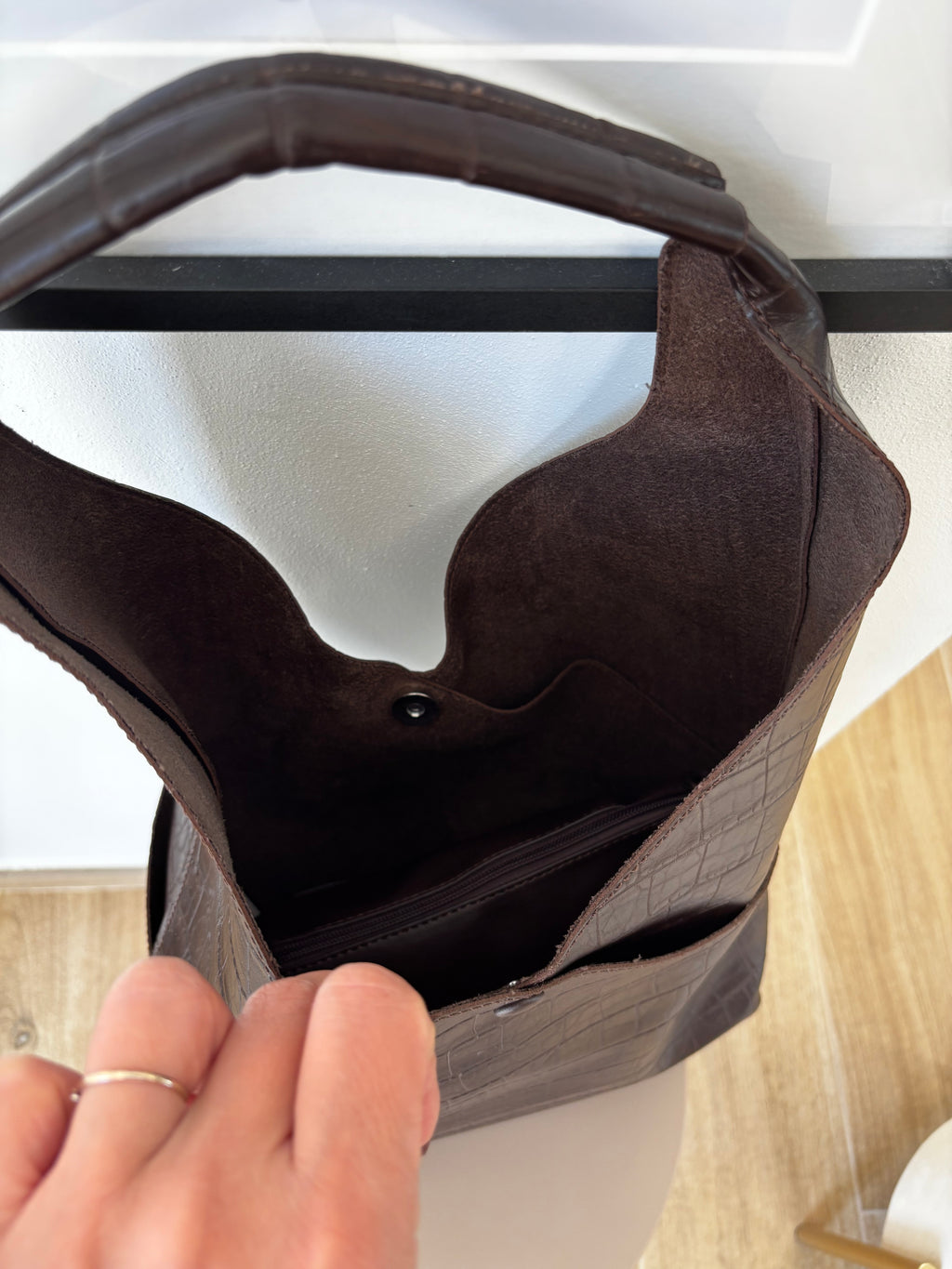 Borsa Hobo Cocco Cioccolato