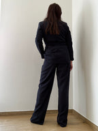 Tailleur Gessato Navy