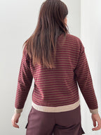 Maglia a Righe in Lana e Cashmere