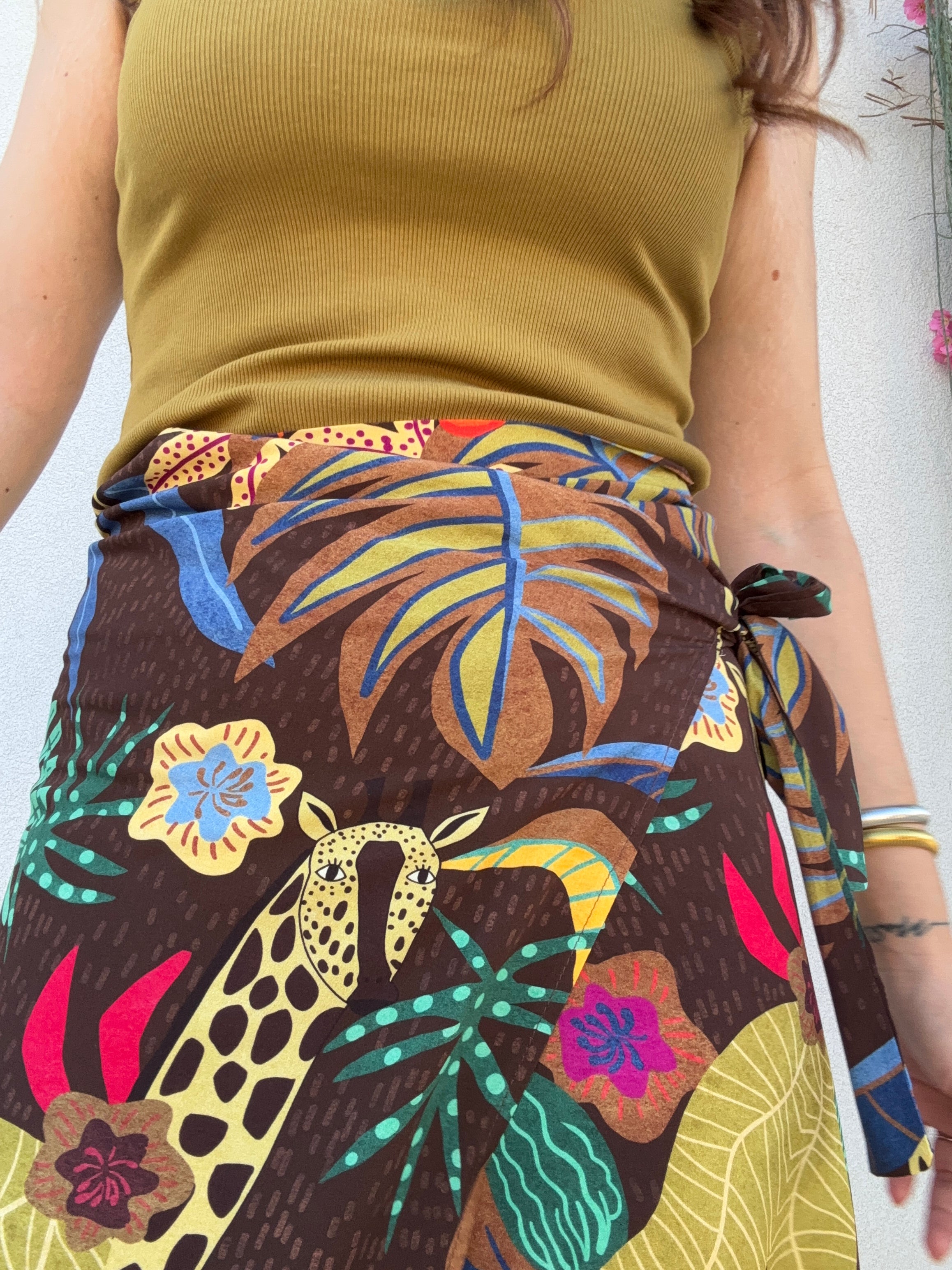 Gonna Pareo Midi Tropicale