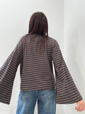 Maglia a Righe con Maniche Ampie