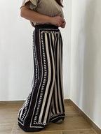 Pantalone Palazzo Tribal Stripe
