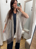 Kimono lurex con frange