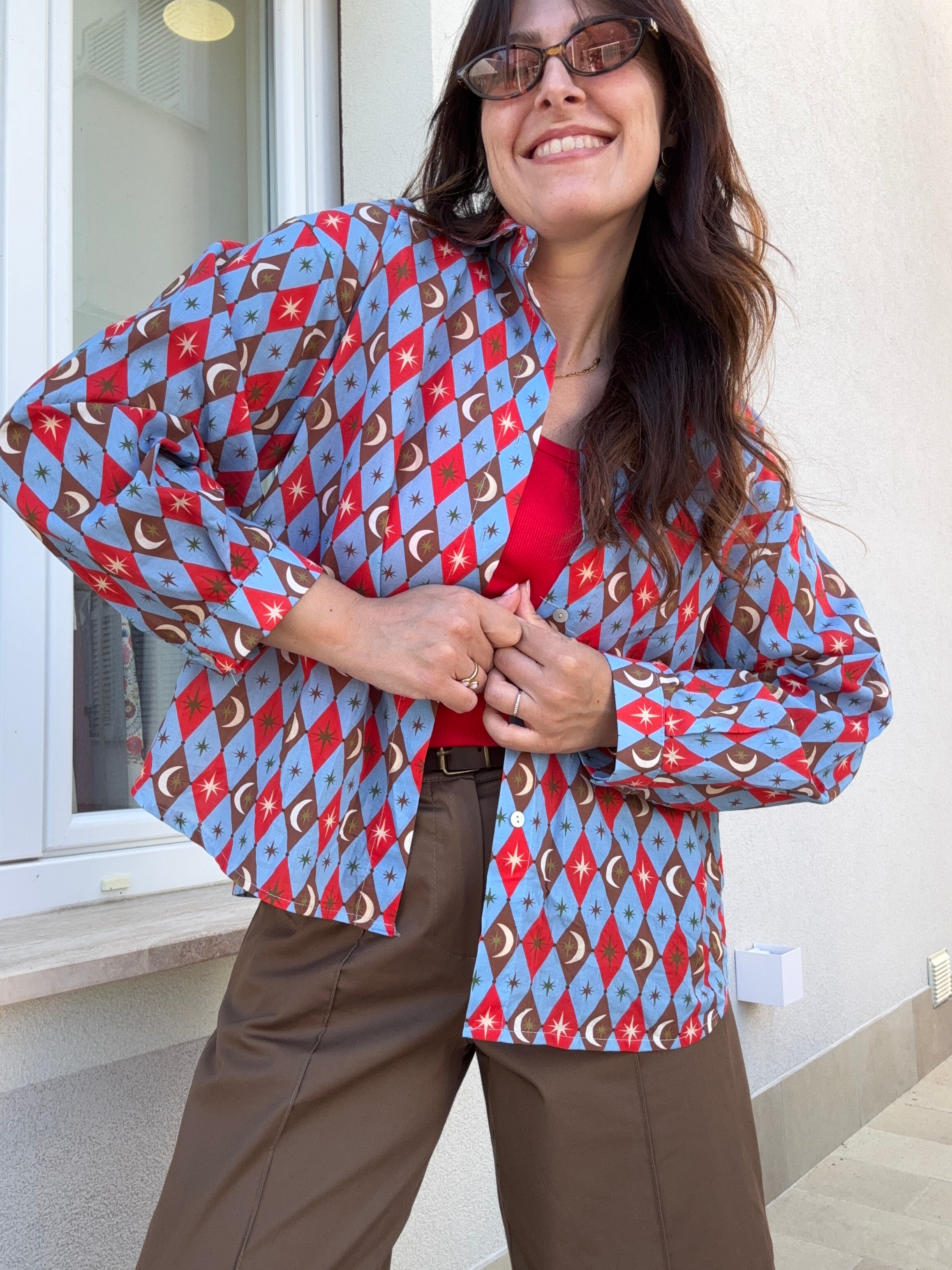 Camicia Vega fantasia rombi