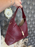 Borsa hobo intrecciata