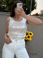 Top paillettes Luna