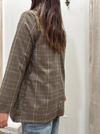 Blazer Principe di Galles con Cintura