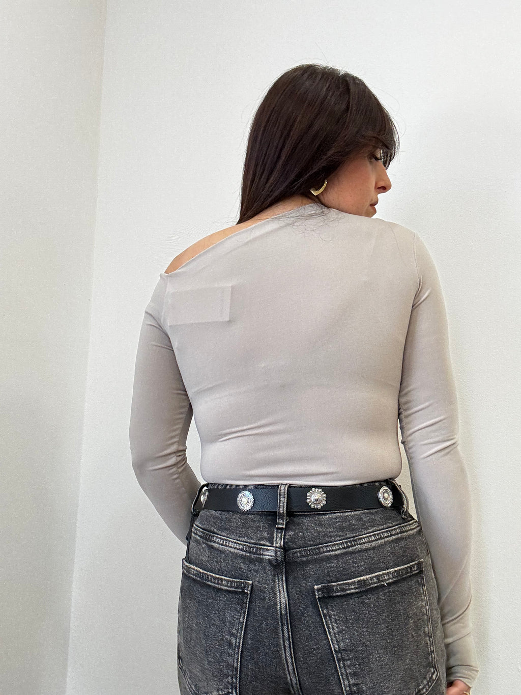Body Asimmetrico Drappeggiato