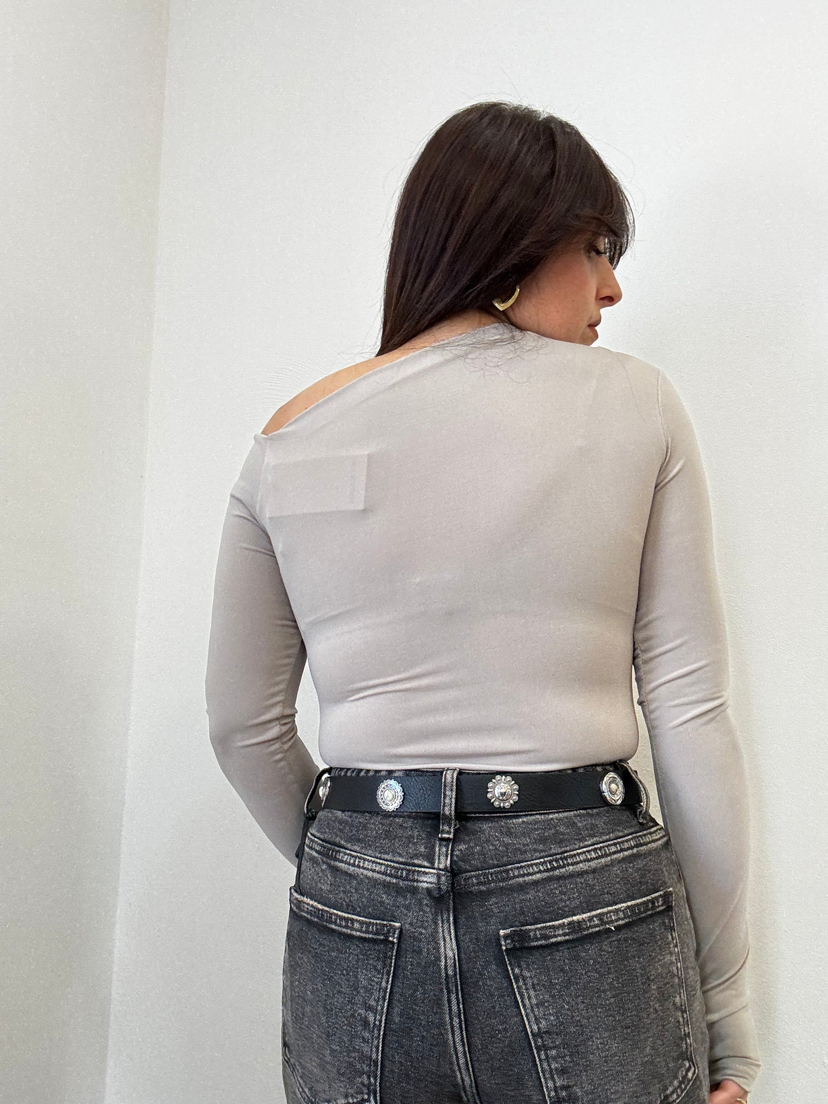 Body Asimmetrico Drappeggiato