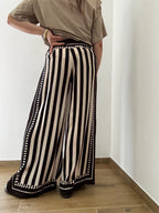 Pantalone Palazzo Tribal Stripe