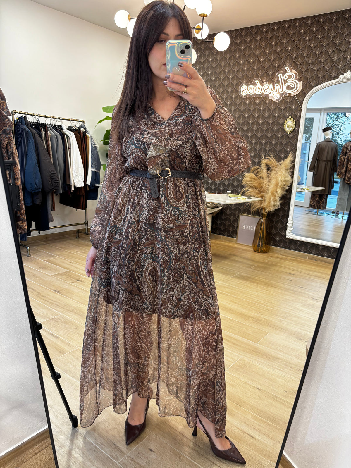 Abito Lungo Paisley