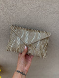 Pochette perline champagne
